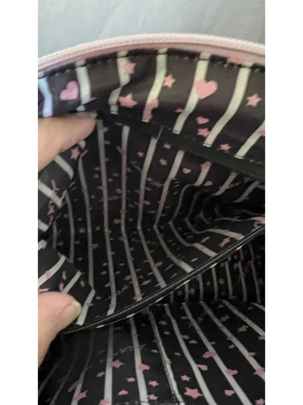 Luv Betsey By Betsey Johnson Pink Quilted Heart Tote With Gold Accents & Floral - Picture 12 of 13